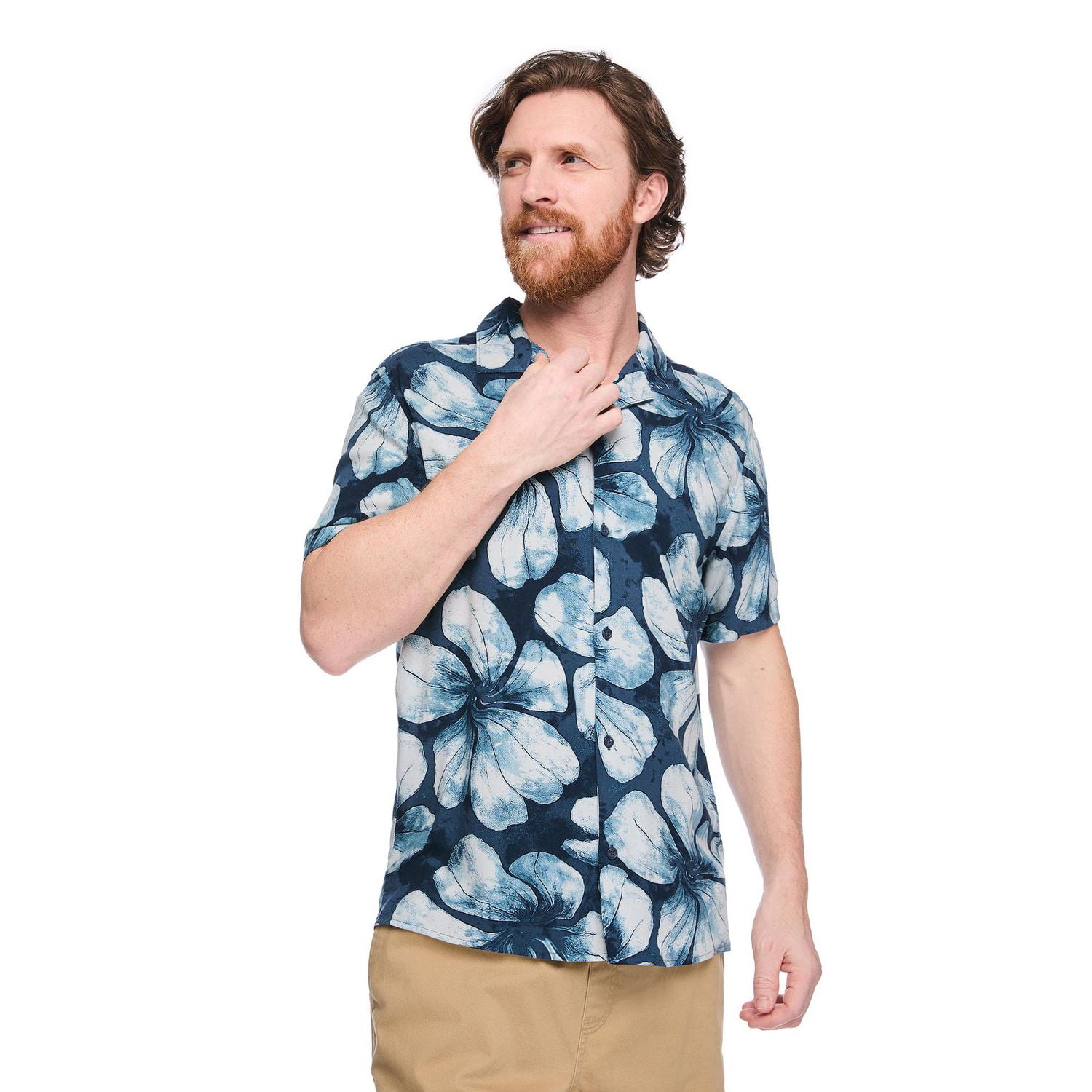 George Men's Printed Resort Shirt