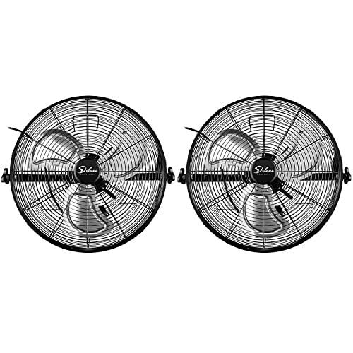 Simple Deluxe 20 Inch High Velocity 3 Speed Industrial Wall-Mount Fan