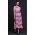 thumbnail image 3 of Bimba Robe de Plage Géométrique pour Femmes Dos Nu à Col Licou Été Soirée Fête-Xxx-Grand, 3 of 6