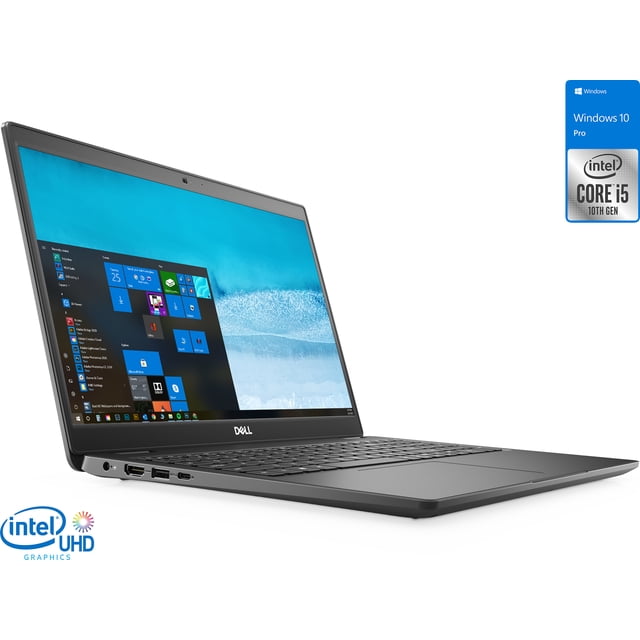 Dell Latitude 3510 Laptop, 15.6" HD Display, Intel Core i5-10210U Upto 4.2GHz, 16GB RAM, 512GB SSD, HDMI, DisplayPort via USB-C, Card Reader, Wi-Fi, Bluetooth, Windows 10 Pro