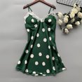 thumbnail image 2 of B91xZ Chemise de Nuit Sans Manches pour Femmes, Robe de Nuit Lingerie, TG Vert, 2 of 3