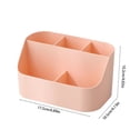 thumbnail image 3 of Cagogo Desktop Organizer, Removable Divider Storage Box, Plastic Office Desk Organizer, Multifunctional Makeup Organizer, Cosmetic Storage Container for Office Desk and Home Vanity, Small Desktop, 3 of 6
