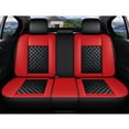thumbnail image 3 of Maidao Car Seat Covers for Porsche for Cayenne 2002-2010 5 Seats Compatible Airbag Leather Waterproof Front Rear Cushion Protector Full Set Red, 3 of 8