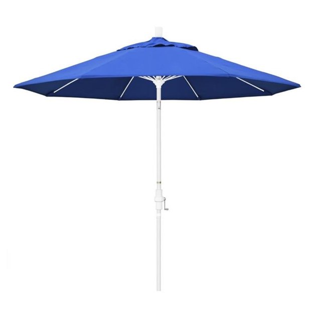 California Umbrella Parasol de Patio de 9 Pieds Bleu Royal