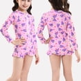 thumbnail image 1 of Pisexur Girls and Boys One Piece Rash Guard Swimsuit Kid Water Sport Short Swimsuit UPF 50+ Sun Protection Bathing Suits 1-16 Years, 1 of 4