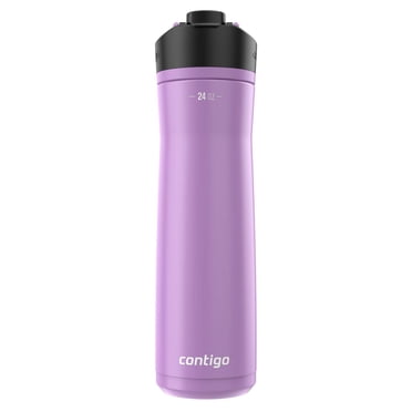 Bouteille d’eau Contigo Cortland Chill 2.0, acier inoxydable, isolation sous vide, couvercle à verrouillage automatique, pansy