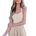 thumbnail image 2 of Fortune Robe de Tennis pour Femmes avec Shorts, Couleur Unie Sans Manches Bretelles Spaghetti Robes Athlétiques Robe de Golf d'Entraînement, 2 of 6