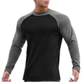 thumbnail image 1 of RXIRUCGD Pull Décontracté Mode pour Hommes Couleur Unie Manches Longues Col Rond, Noir, Taille : m, 1 of 5