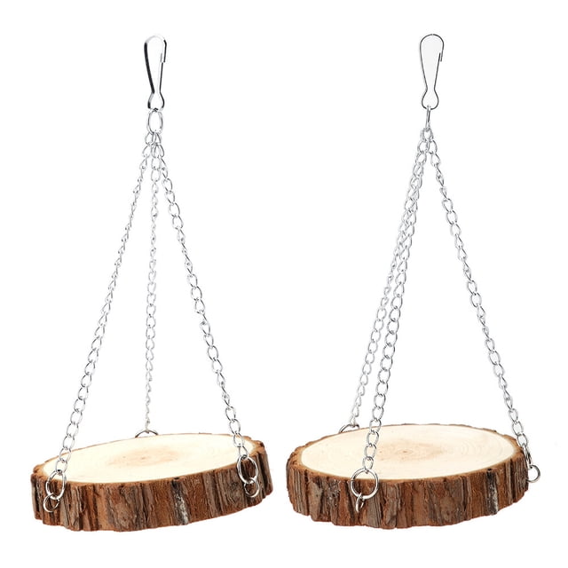 Natural Durable Wooden Swing Toy, Safe Bird , for