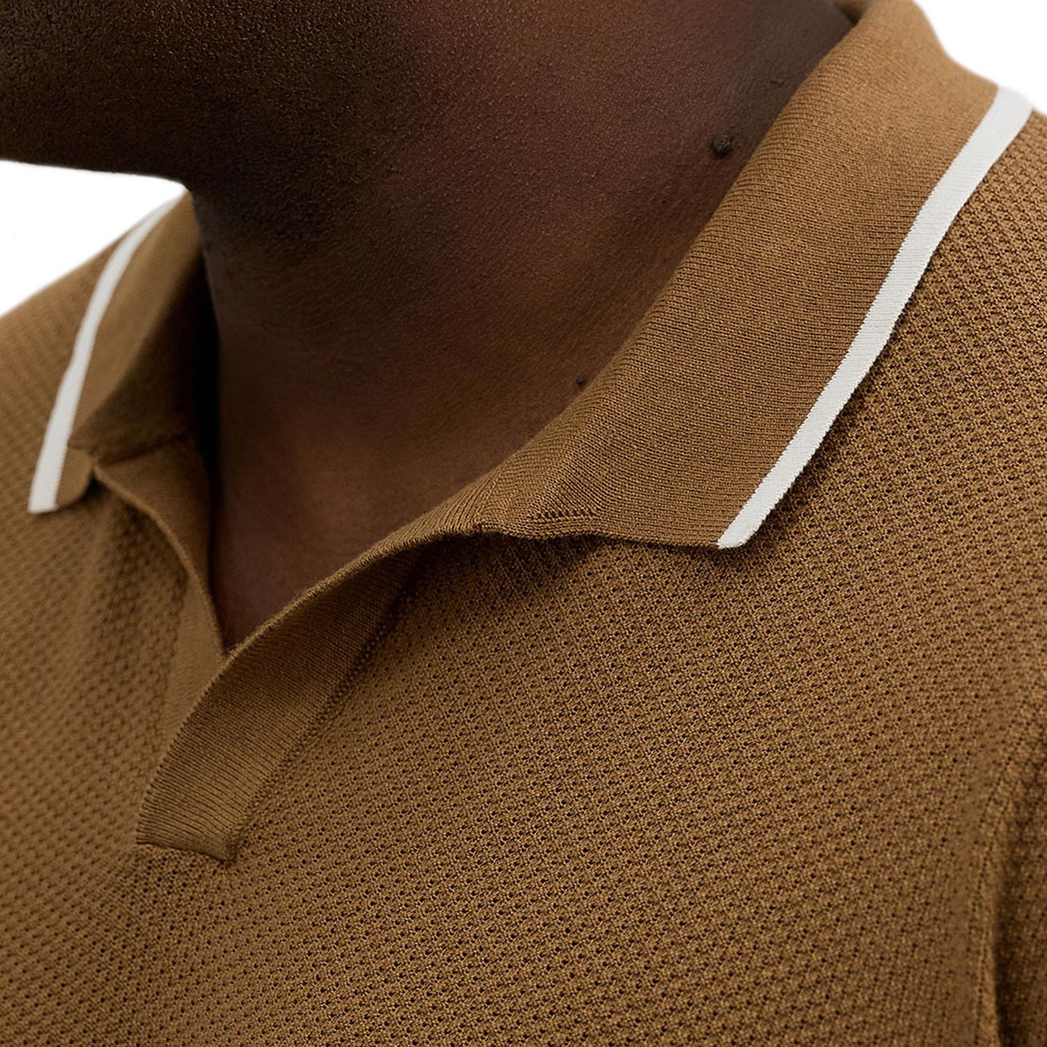 Haggar® Men's Big & Tall Short Sleeve Solid Popcorn Knit Sweater Polo