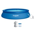 thumbnail image 1 of Funsicle QuickSet Piscine hors Terre Ronde à Anneau Supérieur Gonflable 15 Pieds x 36 Pouces Ensemble, 1 of 6