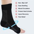 thumbnail image 4 of Reduce Price! WSBDENLK Orthopaedic Compression Socks Foot Compression Ankle Support Plantar Fasciitis Socks Grip Socks Football Fitness Socks 1 Pairs, 4 of 5