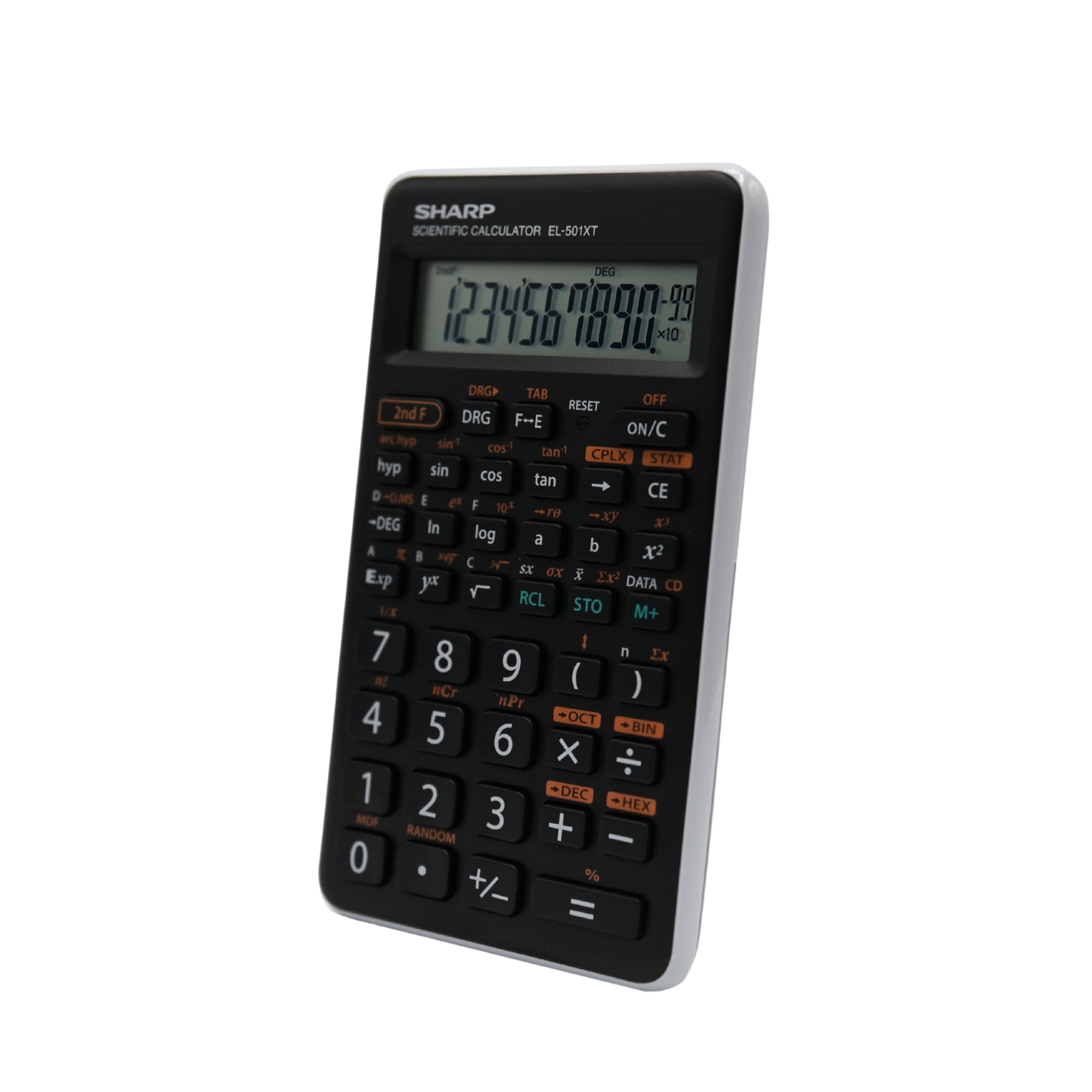 Sharp EL501XTGY Scientific Calculator for High School & College Use, 146 Functions, 10-Digit Display, Pre-Algebra, Algebra & Trigonometry, 2 Modes & 1 Variable Statistics