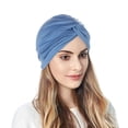 thumbnail image 1 of Women Turbans Knot Pre Tied Bonnet Cap Headwraps Hats, 1 of 4