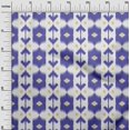 thumbnail image 3 of oneOone Viscose Chiffon Bluish Violet Fabric Ikat Dress Material Fabric Print Fabric By The Yard 42 Inch Wide, 3 of 4