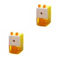 thumbnail image 3 of serony Hand Pencil Sharpener Manual Pen Cutting Sharpening Machine Office Stationery yellow 2Set, 3 of 6