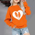 thumbnail image 2 of Dadaria T-shirt pour Enfants Orange Chemise à Manches Longues T-Shirt Col Rond Hauts Chandail d'Été Blouses 1 An, 2 of 4