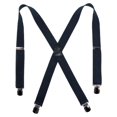 thumbnail image 1 of CTM®  Elastic with Anti Slip Pin Clip 1 1/2 Inch Solid Suspenders (Men's), 1 of 1