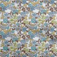 thumbnail image 1 of oneOone Rayon Brown Fabric Florals Craft Projects Decor Fabric Printed By The Yard 56 Inch Wide, 1 of 4
