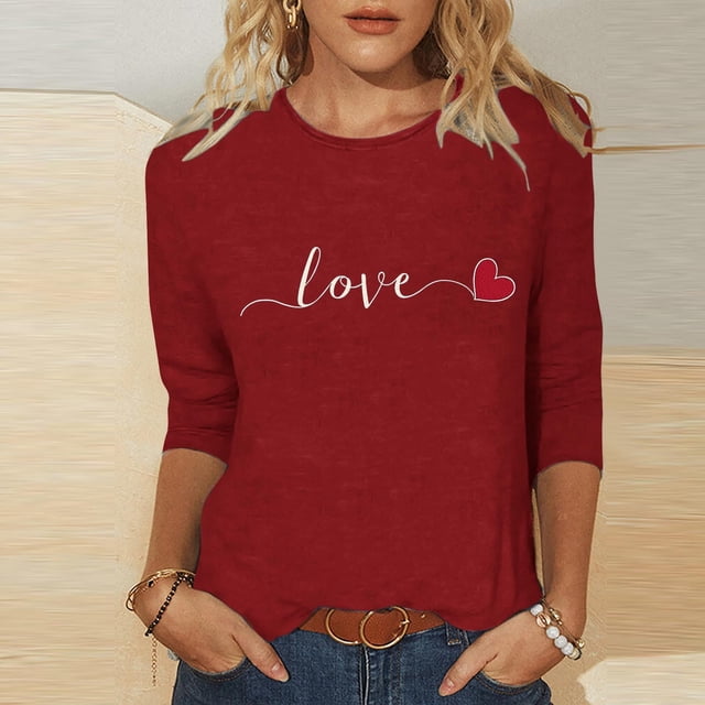 Hauts pour Femmes à Manches 3/4 Grande Taille Femmes Hauts Grande Taille Hauts pour Femmes Hauts à Manches 3/4 pour Femmes Blouses Décontractées Hauts Fluides pour Femmes(S)