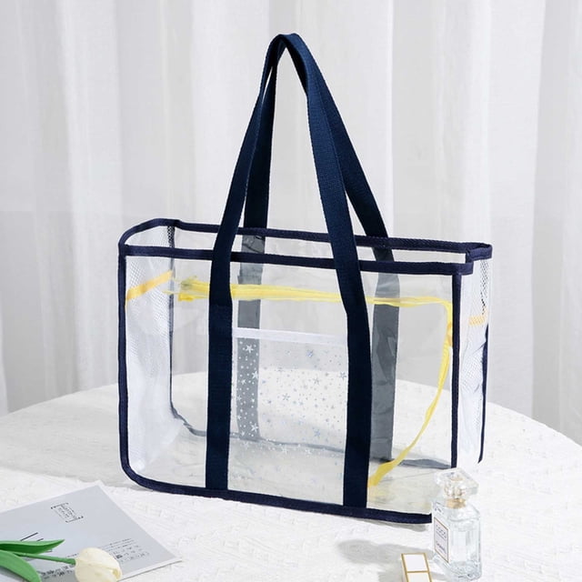 Transparent Beach Storage Organizer For Outdoor Camping Swimming And Travel Activities With Front Pocket And