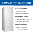 thumbnail image 3 of Koolatron Slim Upright Freezer 5.3 cu ft (150L), White, Manual Defrost, 3 of 7