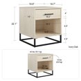 thumbnail image 3 of Kelly Nightstand, Ivory Oak, 3 of 9