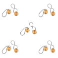 thumbnail image 3 of yingyy 1/2/3/5 2 Pièces Rideau Tieback Ronde Polyester Remplacement Simple Style Ménage Cuisine Parasol Drapé Fixation Fixation Or 5PCS, 3 of 6