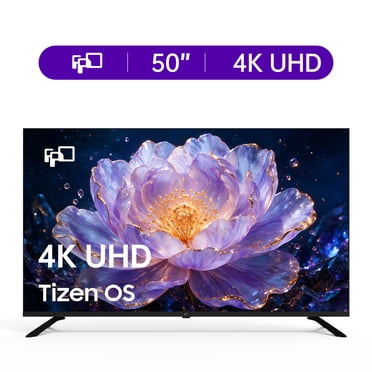 FPD Téléviseur Intelligent 50 Pouces, Téléviseur 4K UHD avec Tizen OS, HDR10, Dolby Audio, Samsung TV Plus, Gaming Hub, AirPlay, ALLM, HDMI 2.1, Application SmartThings et Commande Vocale Bixby