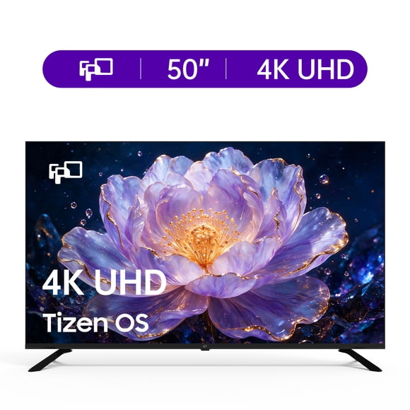 FPD 50 Inch Smart TV, 4K UHD Television with Tizen OS, HDR10, Dolby Audio, Samsung TV Plus, Gaming Hub, AirPlay, ALLM, HDMI 2.1, SmartThings App & Bixby Voice Control