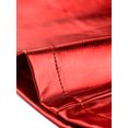 thumbnail image 5 of Unique Bargains Jupe Mini Trapèze Métallisée Holographique Taille Haute pour Femme, Rouge, G, 5 of 5