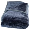 thumbnail image 4 of Lavish Home Solid Soft Heavy Thick Plush Mink Blanket, 8-Pound, Grey, 4 of 4
