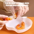 thumbnail image 4 of Apple Shape Plastic Plates - Dishwasher & Microwave Safe Reusable Lightweight Dinnerware for Kitchen/Camping, 3.35x3.15 Inches (White)​, 4 of 6