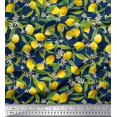 thumbnail image 1 of Soimoi Poly Georgette Fabric Leaves,Floral & Lemon Vegetable Decor Fabric Printed Yard 42 Inch Wide, 1 of 3