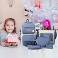 thumbnail image 4 of Dvkptbk school backpack School Backpack Set Large Capacity Messenger Bag Beam Bag Pencil Case School Bag Handbag, 4 of 9