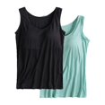 thumbnail image 4 of Camisole en Coton pour Femmes, Camisole Ajustable avec Soutien-Gorge Intégré, Tricot Extensible, 4 of 6