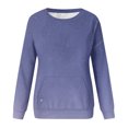 thumbnail image 5 of RKSTN Chandails en Molleton pour Femmes Mode Automne 2023 Couleur Dégradée Manches Longues Chandail en Molleton Grande Taille Ample Col Rond Doux Chandail Tops, 5 of 5