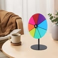 thumbnail image 3 of CIMAXIC Party Prize Wheel: Acrylic Spinning Wheel With Heavy Duty Base Dry Erase Surface - Colorful Tabletop Roulette For Party Games Trade Shows Carnival Events And Holiday Activities, 3 of 4