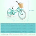 thumbnail image 3 of Prorider Vélo pour Enfant 16 Pouces avec Roues Stabilisatrices Guidon et Selle Ajustables Frein à Main Vert, 3 of 10
