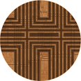 thumbnail image 1 of Ahgly Company Tapis d'Intérieur Ronds Transitionnels Orange Lavables à la Machine, 7 Pieds Rond, 1 of 7