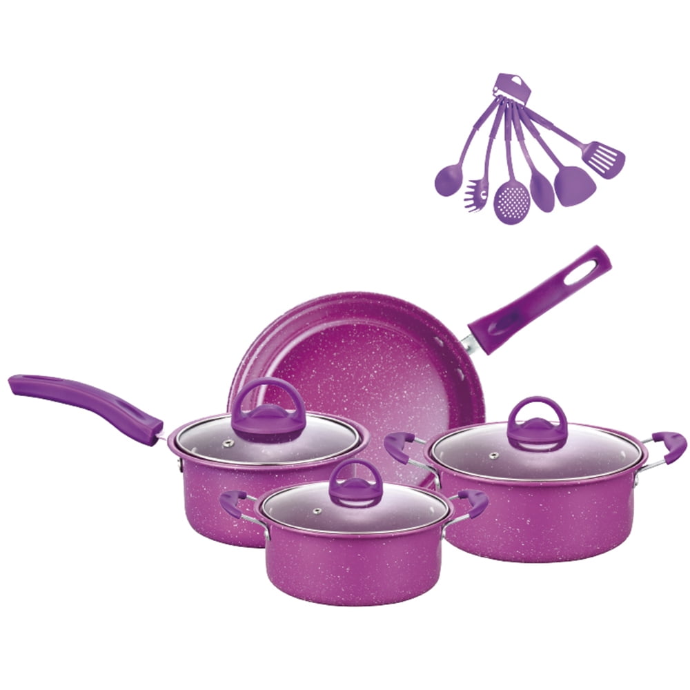 Riwcyla Non,Stick Pots And Pans Set 13,Piece Kitchen Utensil Set Kitchen Cookware Gifts for Friends and Family , perfect for daily use, outdoor activities, travel & casual occasions