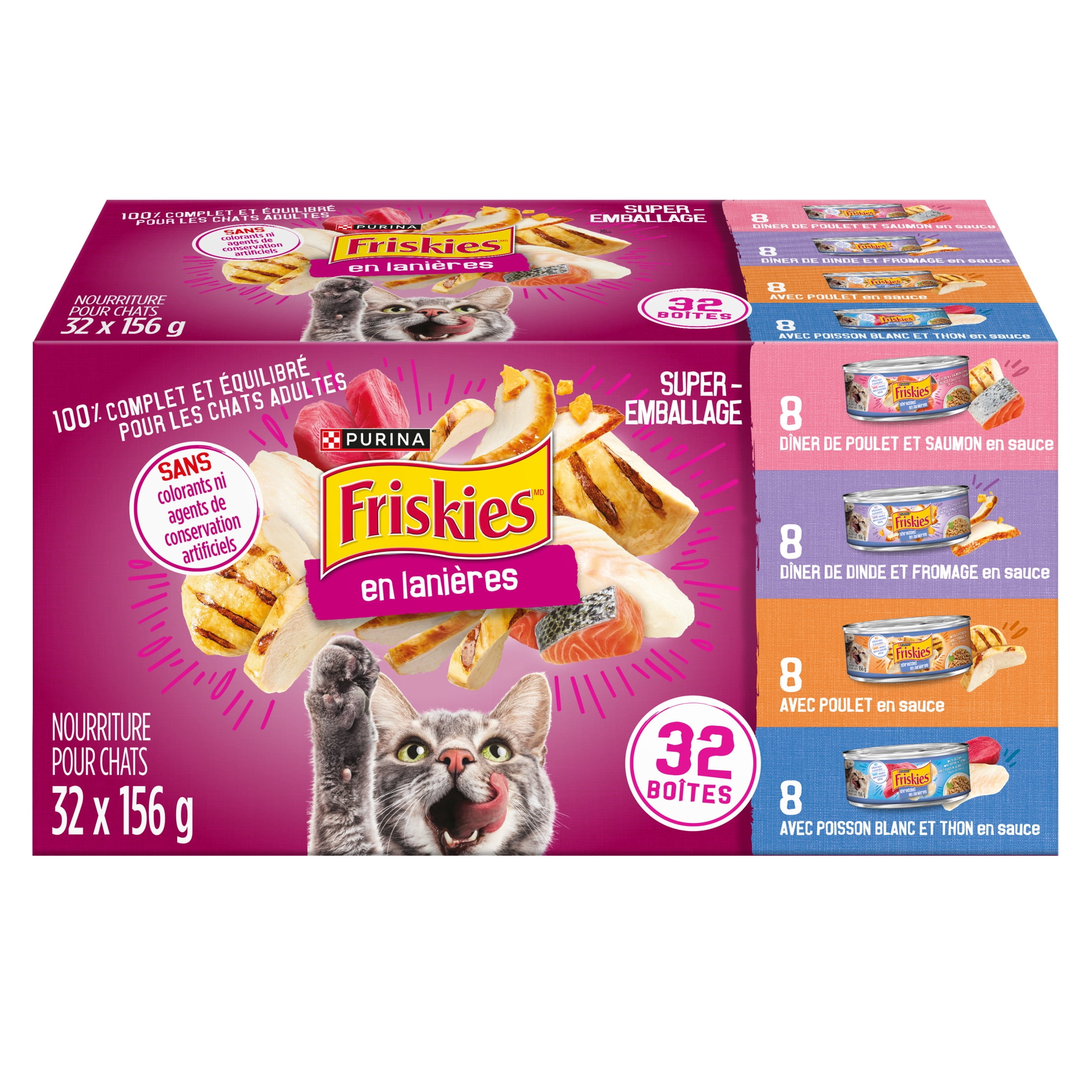 Friskies En lanières Super-Emballage Nourriture humide pour Chats