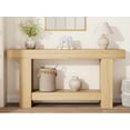 thumbnail image 2 of Long Console Table, 2-Tier Farmhouse Sofa Table Behind Couch, Rectangular Accent Console with Storage for Hallway Foyer Entrance, 2 of 7