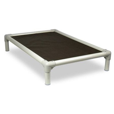 Kuranda Elevated Outdoor Bed - Almond PVC - Sunsure Textilene Fabric (XX-Large - 50"" x 36"" Sierra)