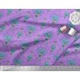 thumbnail image 2 of Soimoi polyester Crepe Fabric Pot & Artistic Flower Print Fabric by Yard 42 Inch Wide, 2 of 3