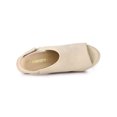 thumbnail image 4 of BLISSFUL STEP Sandales Compensées à Plateforme Espadrilles pour Femmes Beige 6, 4 of 8
