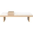 thumbnail image 4 of Meridian Furniture Arlington Cream Chenille Fabric Bench, 4 of 17