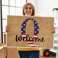 thumbnail image 1 of 4th of July Door Mat Outdoor,Independence Day Welcome Doormat, 4th of July Coir Doormat with Non Slip Backing ,Patriotic Mat Star Front Porch Rugs For Home Entrance 4th of July Decoration,(15*24"), 1 of 2