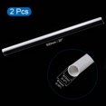 thumbnail image 2 of Unique Bargains 12mm ID 14mm OD 500mm White PVC Pipe Round Rigid Plastic Tube for Water Pipe 2 Pack, 2 of 5