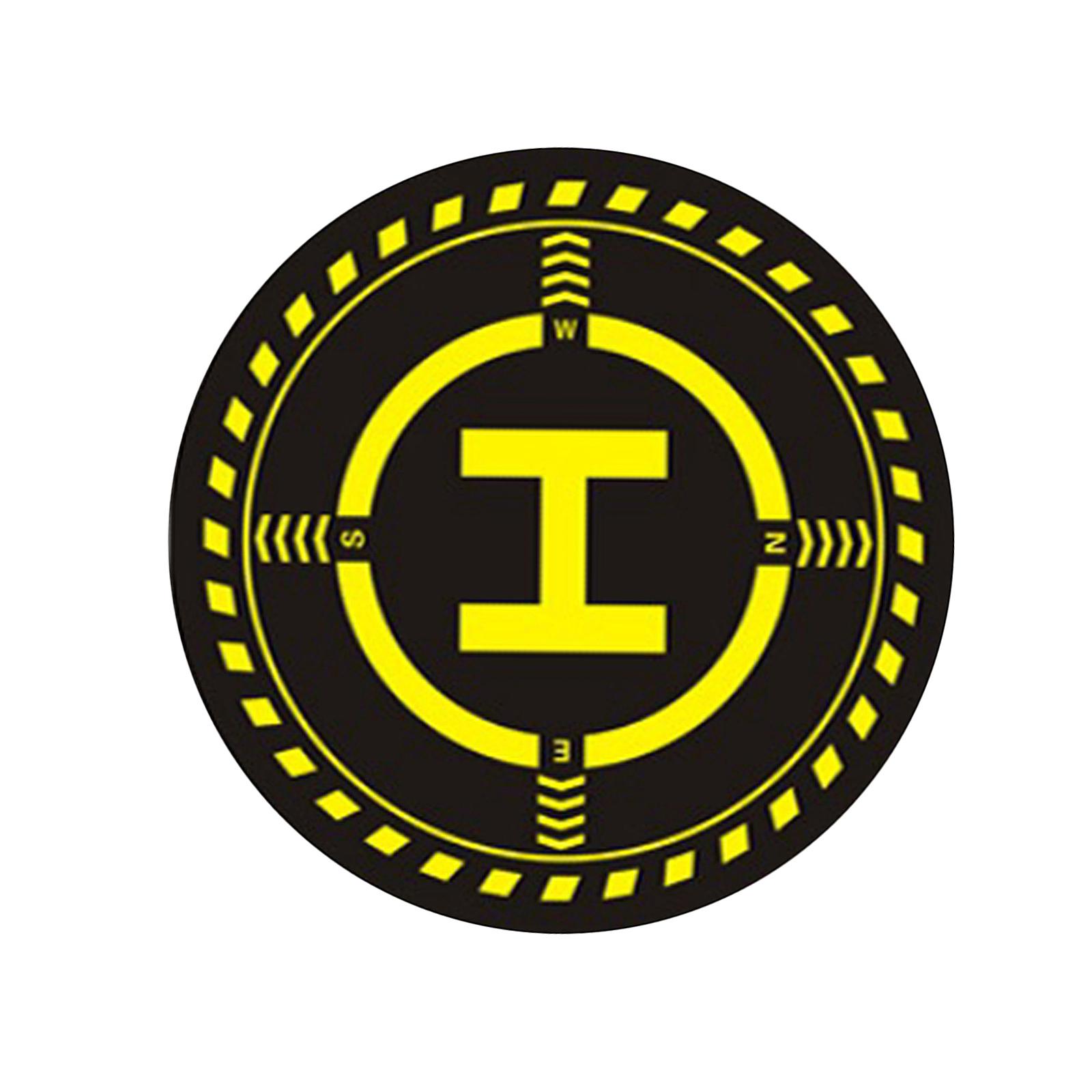 KLKCMS 28" Drones Landing Pad w/ LED Lamp Strip for Air 2S Night Flying, Water-resistant Material